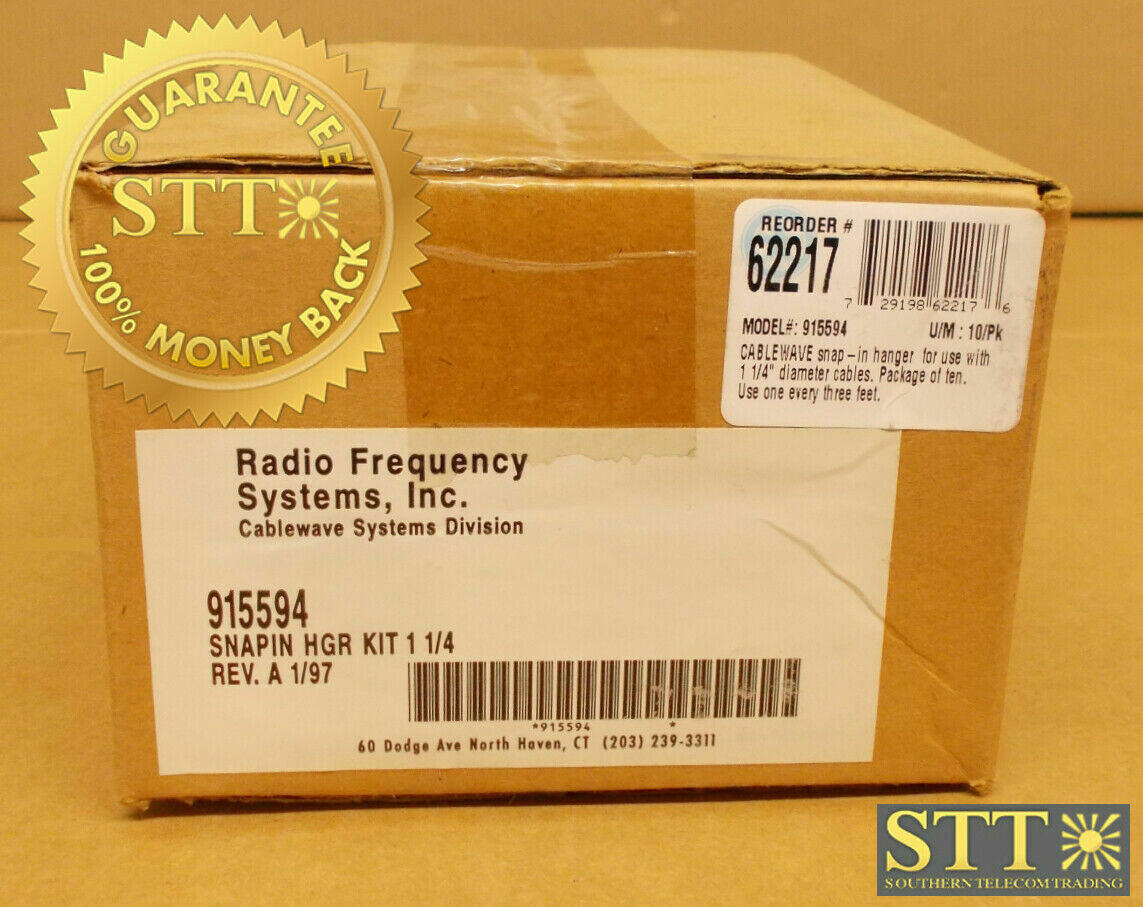 915594 CABLEWAVE SNAP IN HANGER FOR 1-1/4&quot; DIAMETER CABLE (BOX OF 10) NEW - 90 DAY WARRANTY