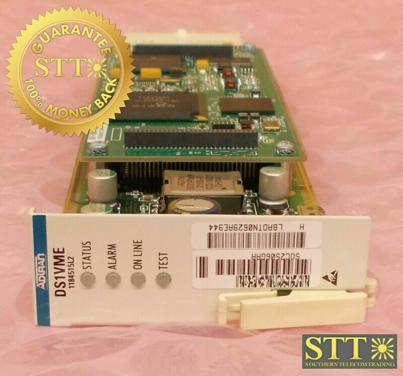 1184515L2 ADTRAN OPTI-6100 DS1 TRIBUTARY MODULE VT1.5 DS1VME SOC2506GAA- USED - 90 DAY WARRANTY