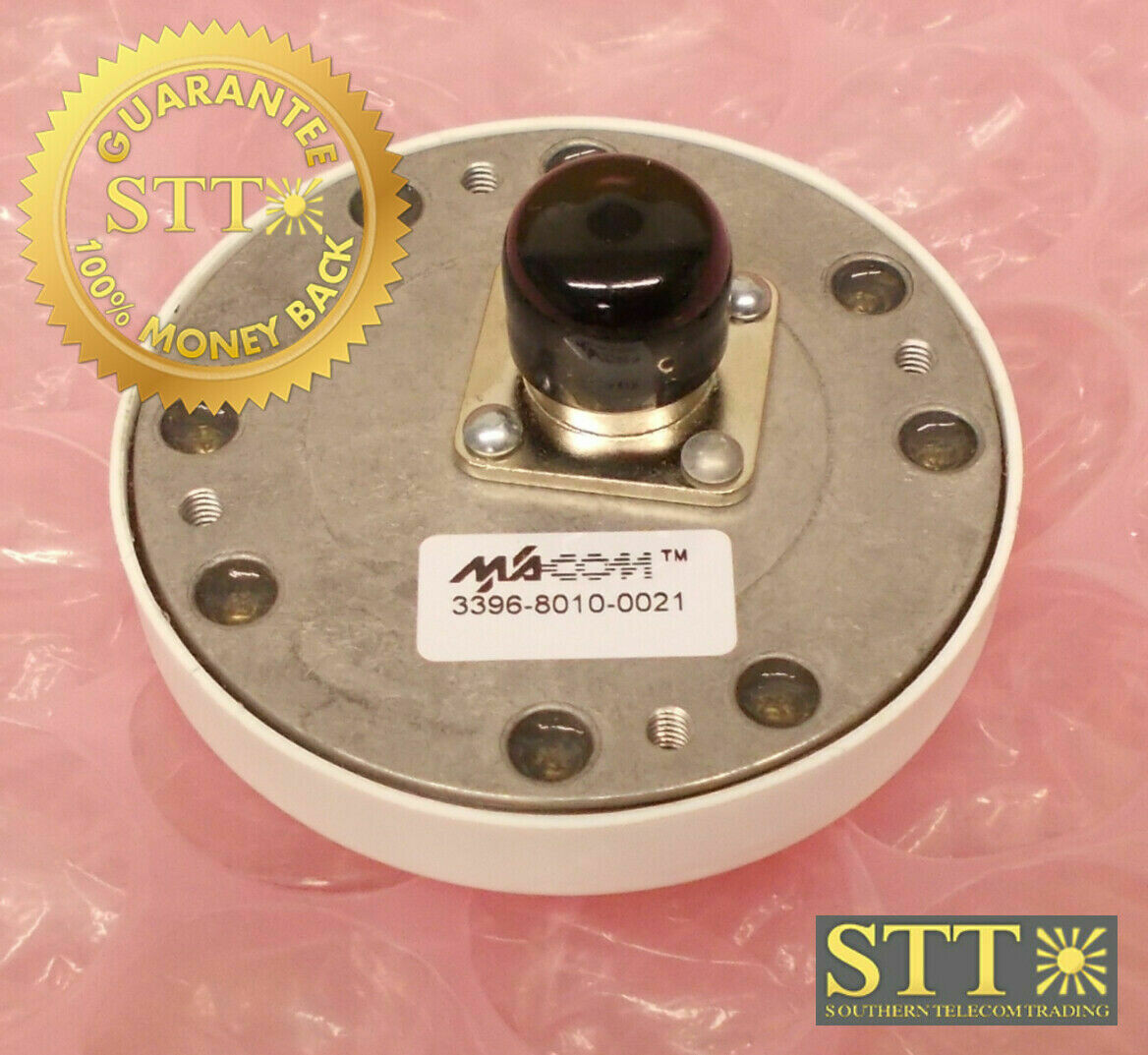 3396-8010-0021 MACOM ANTENNA FLAT PLATE 3&quot; DIAMETER N FEMALE CONNECTOR NEW - 90 DAY WARRANTY