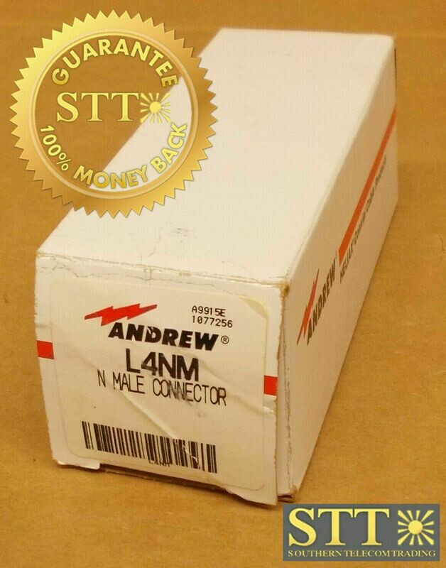 L4NM ANDREW N MALE CONNECTOR FOR 1/2&quot; LDF4-50A COAXIAL CABLE NEW - 90 DAY WARRANTY