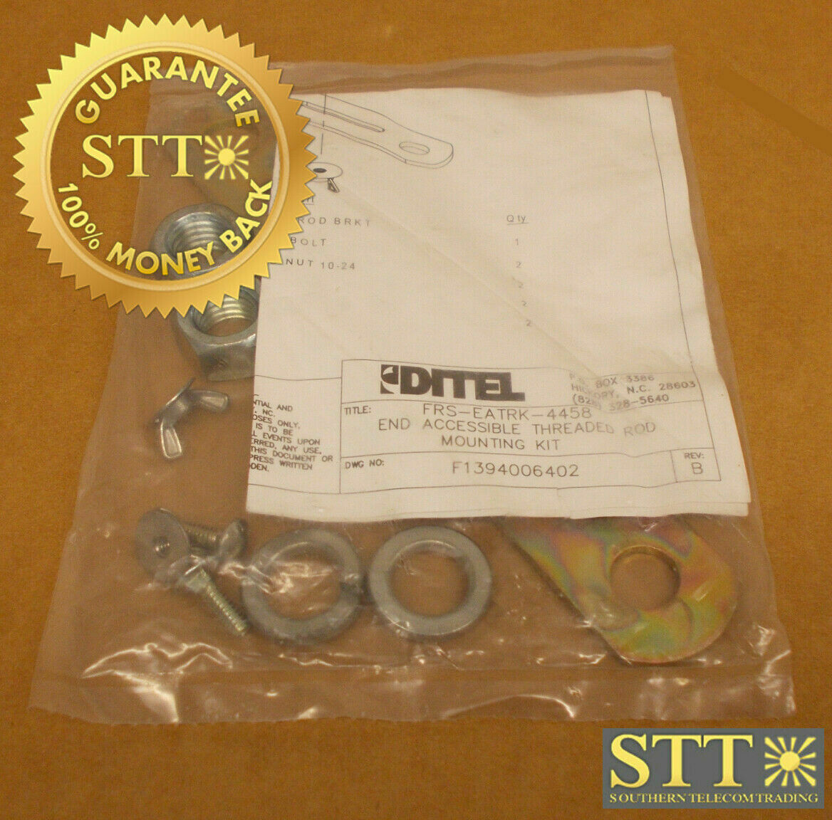 FRS-EATRK-4458 DITEL 5/8-INCH END ACCESSIBLE THREADED ROD MOUNT KIT NEW - 90 DAY WARRANTY