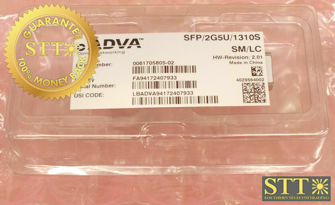 0061705805-02 ADVA SFP 2G5U 1310S SM/LC NEW - 90 DAY WARRANTY