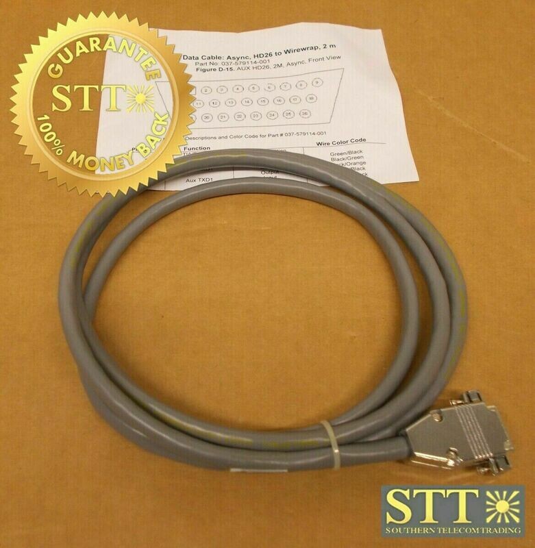037-579114-001 STRATEX ASYNC HD26 TO WIREWRAP CABLE 2M NEW - 90 DAY WARRANTY
