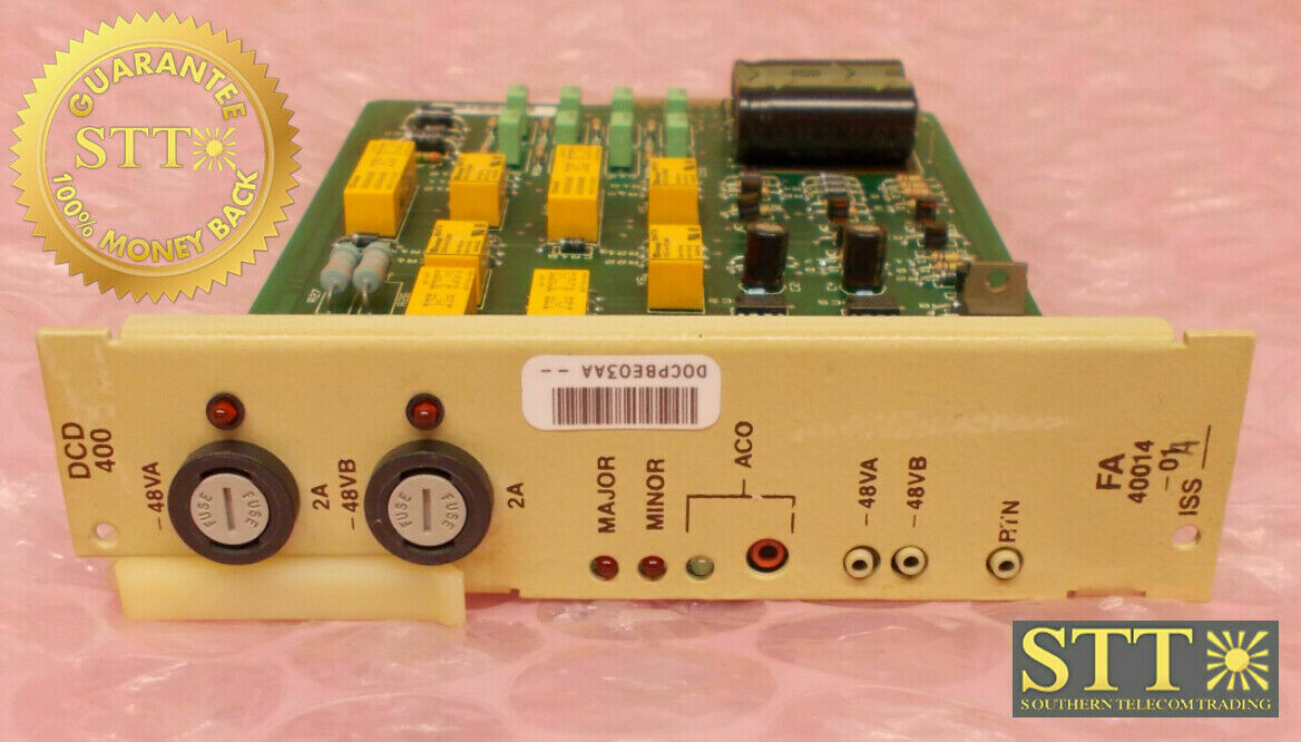 090-40014-01 SYMMETRICOM DCD-400 FUSE/ALARM UNIT REV-C D0CPBE03AA REFURBISHED - 90 DAY WARRANTY