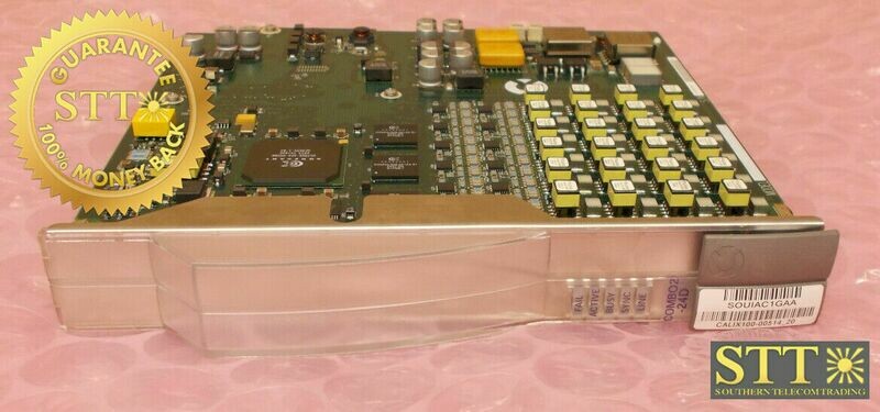 100-00514 CALIX REV-20 C7 24-PORT ADSL2/2+ POTS CARD COMBO2-24D SOUIAC1GAA REFURBISHED - 90 DAY WARRANTY