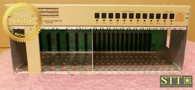 090-40001-01 TELECOM SOLUTIONS DIGITAL CLOCK DISTRIBUTOR CHASSIS DCD-400 REV F REFURBISHED - 90 DAY WARRANTY