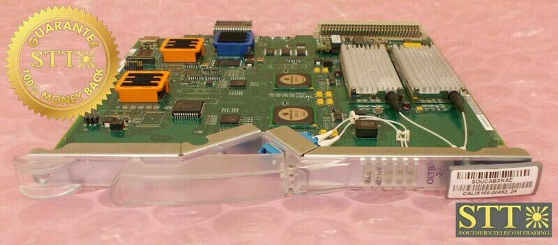 100-00482 CALIX REV-24 C7 OPTICAL LINE TERMINATION CARD OLTB-2 SOUCABXKAE REFURBISHED - 90 DAY WARRANTY