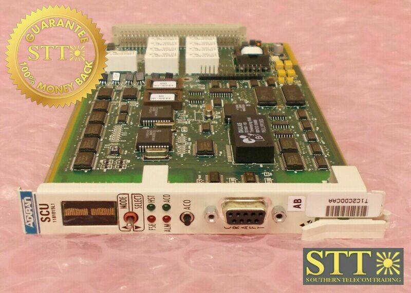 1181015L1 ADTRAN SCU TOTAL ACCESS SYSTEM CONTROL MODULE REV-B T1C2CDDCAA - REFURBISHED - 90 DAY WARRANTY