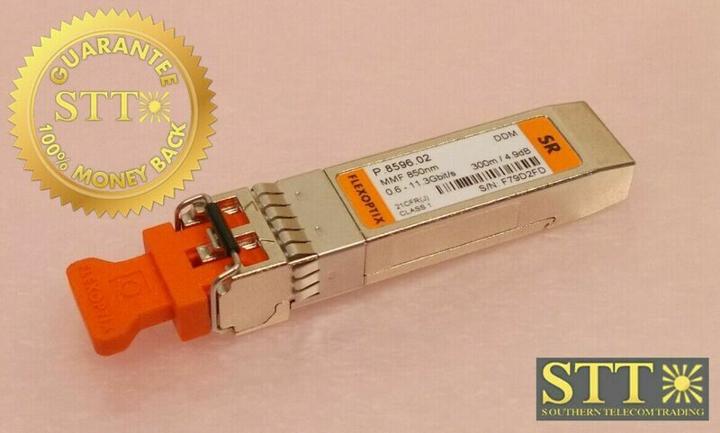P.8596.02 FLEXOPTIX 10G SFP+ SR MULTIMODE 850NM 300M LC TRANSCEIVER NEW - 90 DAY WARRANTY