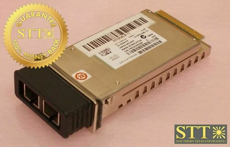 X2-10GB-LR CISCO 10GBASE-LR 1310NM 10KM SMF TRANSCEIVER 10-2036-05 IPUIA70RAB REFURBISHED - 90 DAY WARRANTY