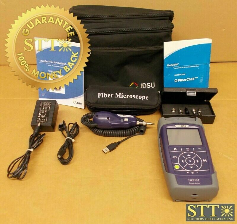 OLP-82 JDSU SMARTCLASS FIBER POWER METER &amp; MICROSCOPE KIT REFURBISHED - 90 DAY WARRANTY