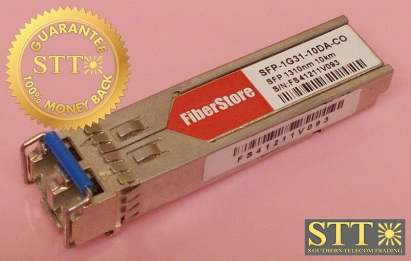 SFP-1G31-10DA-CO FIBER STORE 1000BASE-LX/LH SFP 1310NM 10KM EXT DDM TRANSCEIVER REF - 90 DAY WARRANTY