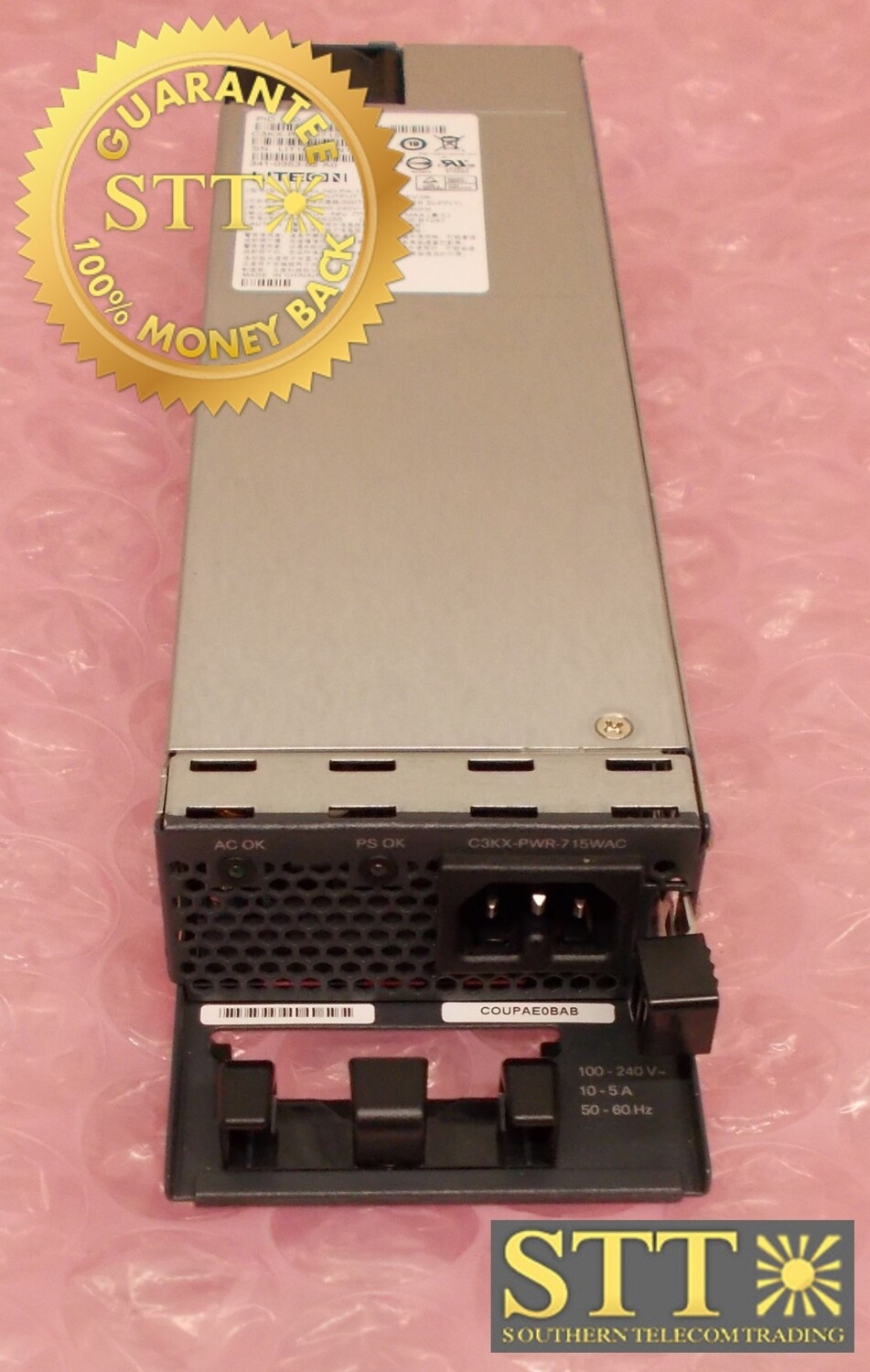 C3KX-PWR-715WAC LITEON CISCO SWITCHING POWER SUPPLY 715W COUPAE0BAB 341-0353-02 REF - 90 DAY WARRANTY