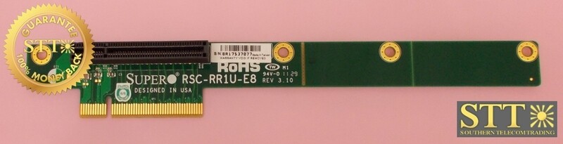 RSC-RR1U-E8 SUPERMICRO 1U RISER CARD PCI-E x8 REF - 90 DAY WARRANTY