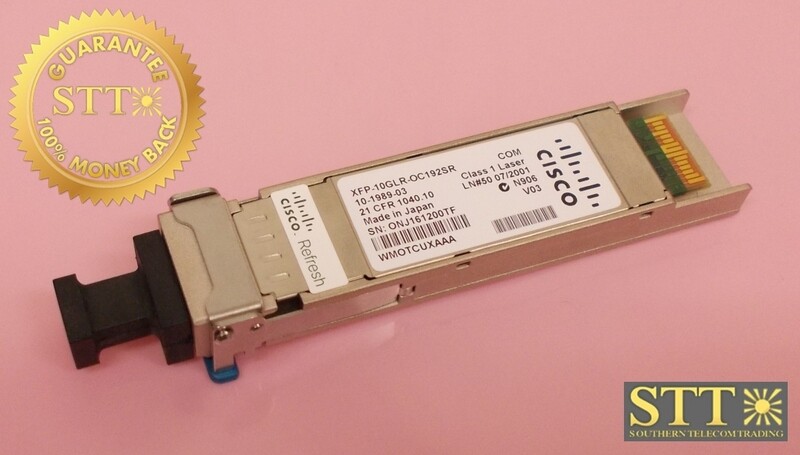 XFP-10GLR-OC192SR CISCO 10GBASE LR/LW &amp; OC-192/STM-64 LC 10-1989-03 WMOTCUXAAA REF - 90 DAY WARRANTY