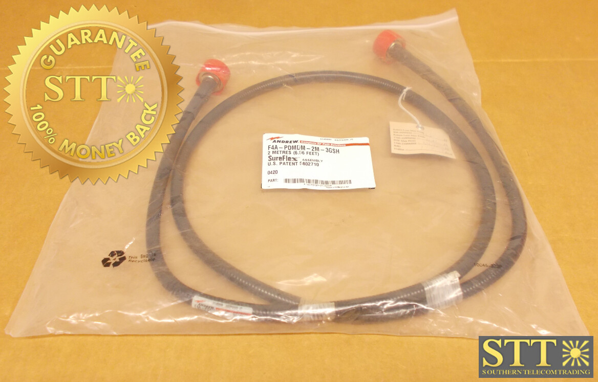F4A-PDMDM-2M-3GSH ANDREW 2M SUREFLEX JUMPER ASSEMBLY NEW - 90 DAY WARRANTY