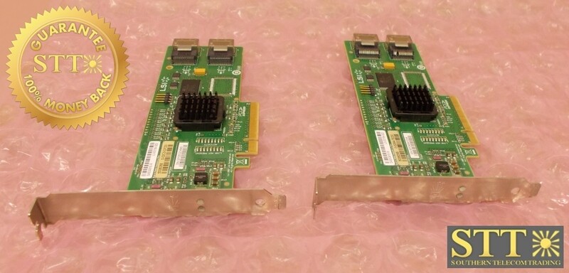 SAS3081E-R LSI 500605B 3GB/S RAID STORAGE CONTROLLER SAS/SATA (LOT OF 2) USED - 90 DAY WARRANTY