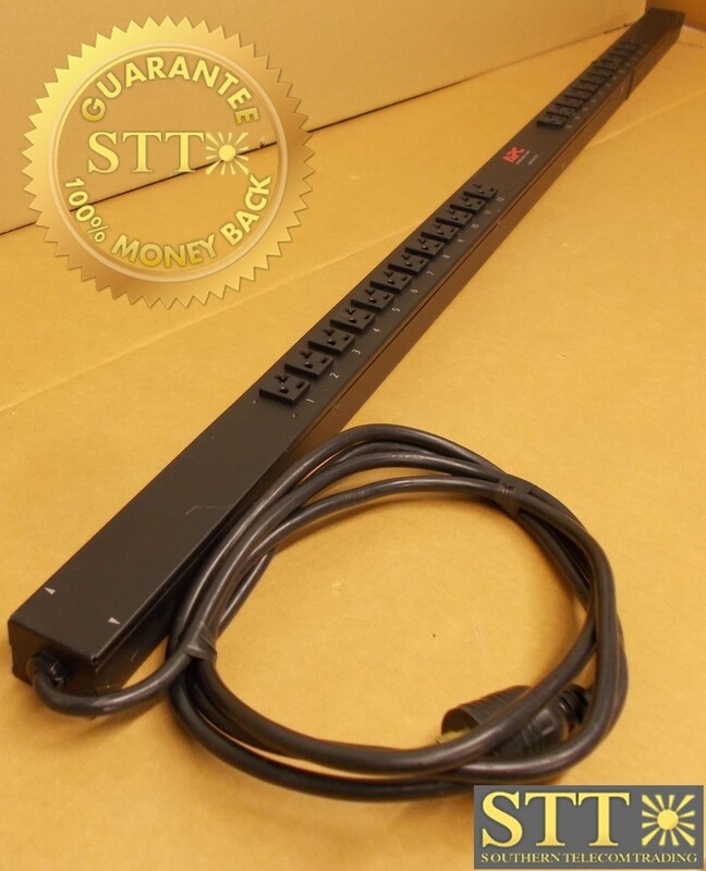 AP7530 APC SWITCHED RACK PDU 20A 120V ZERO U W/6FT TWIST LOCK CORD/PLUG USED - 90 DAY WARRANTY