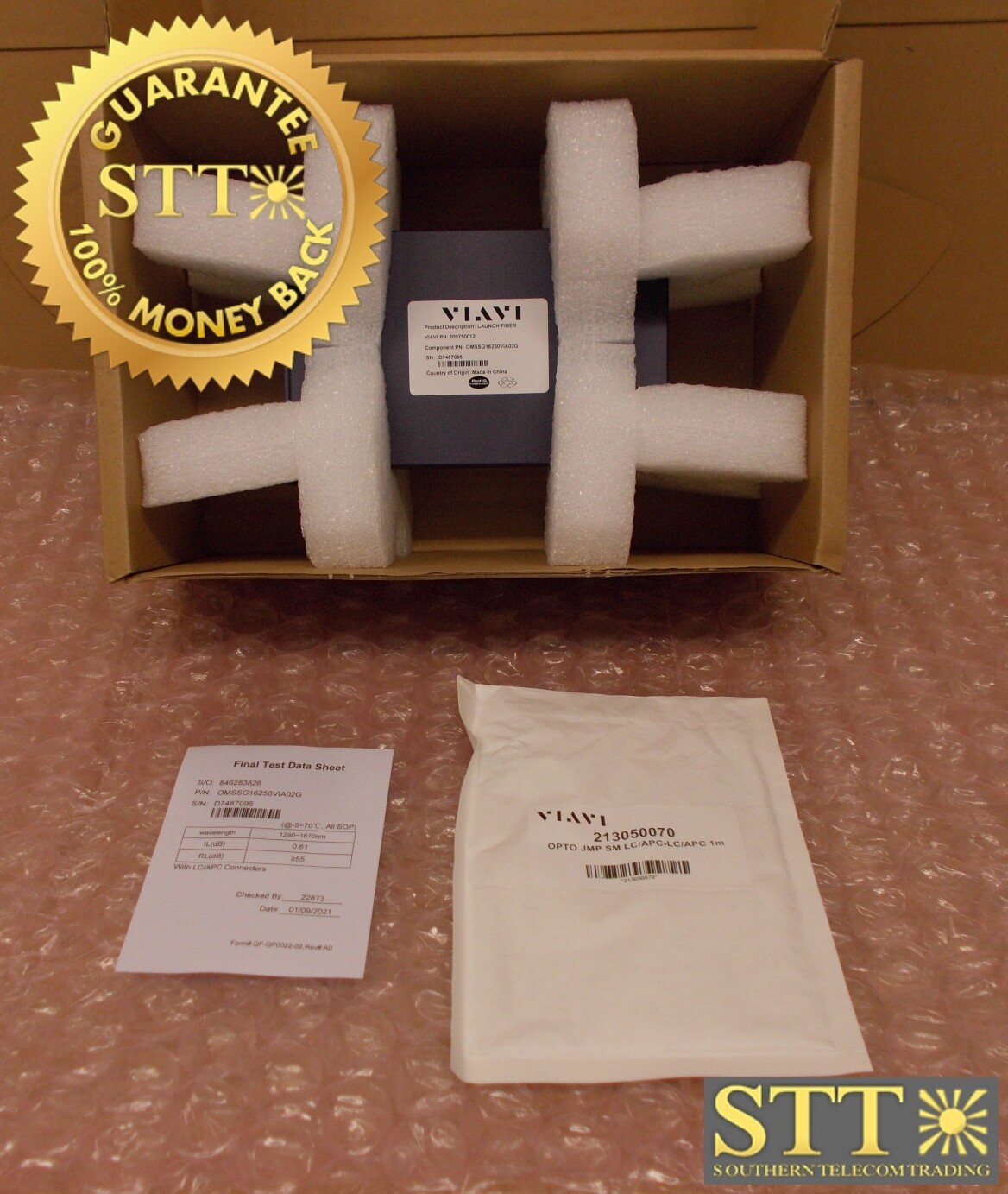 E9E-LF VIAVI LAUNCH FIBRE MODULE FOR OTU-5000 &amp; LC/APC CONNECTERS 200750012 - NEW - 90-DAY WARRANTY
