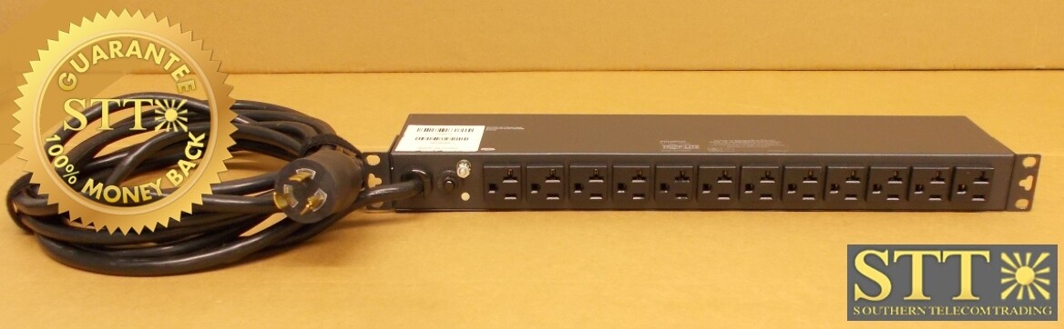 PDUMH20 TRIPPLITE PDU 1RU 120V (12 5-15/20R) L5-20P / 5-20P 120V 15FT W/MOUNTS USED - 90-DAY WARRANTY