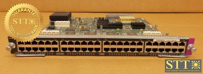 WS-X6348 CISCO REVA0 HYDRACRV ETHERNET LINE CARD 68-0928-02 CN4ICDBCAA - USED - 90-DAY WARRANTY