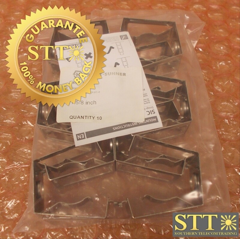 85077775 HUBER SUHNER 1 5/8&quot; SNAP IN STACKABLE HANGER PACK OF 10 - NEW - 90-DAY WARRANTY
