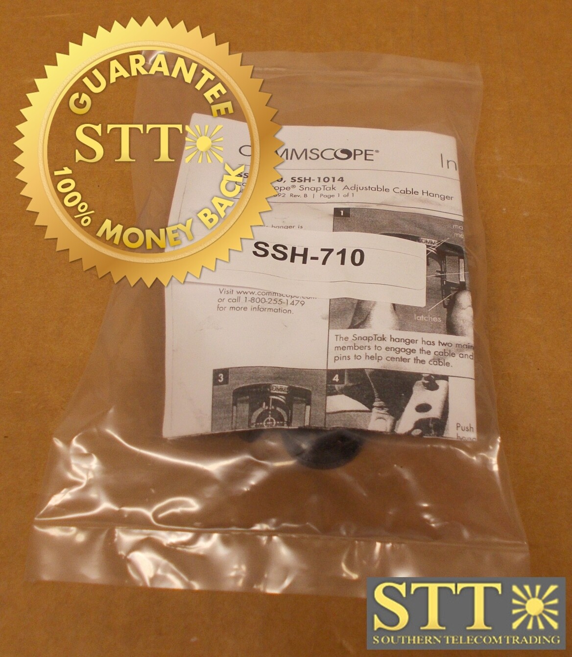 SSH-710 COMMSCOPE SNAPTAK PIM-GUARD ADJ HANGER 7.1MM TO 10MM CBL PK OF 10 - NEW - 90 DAY WARRANTY