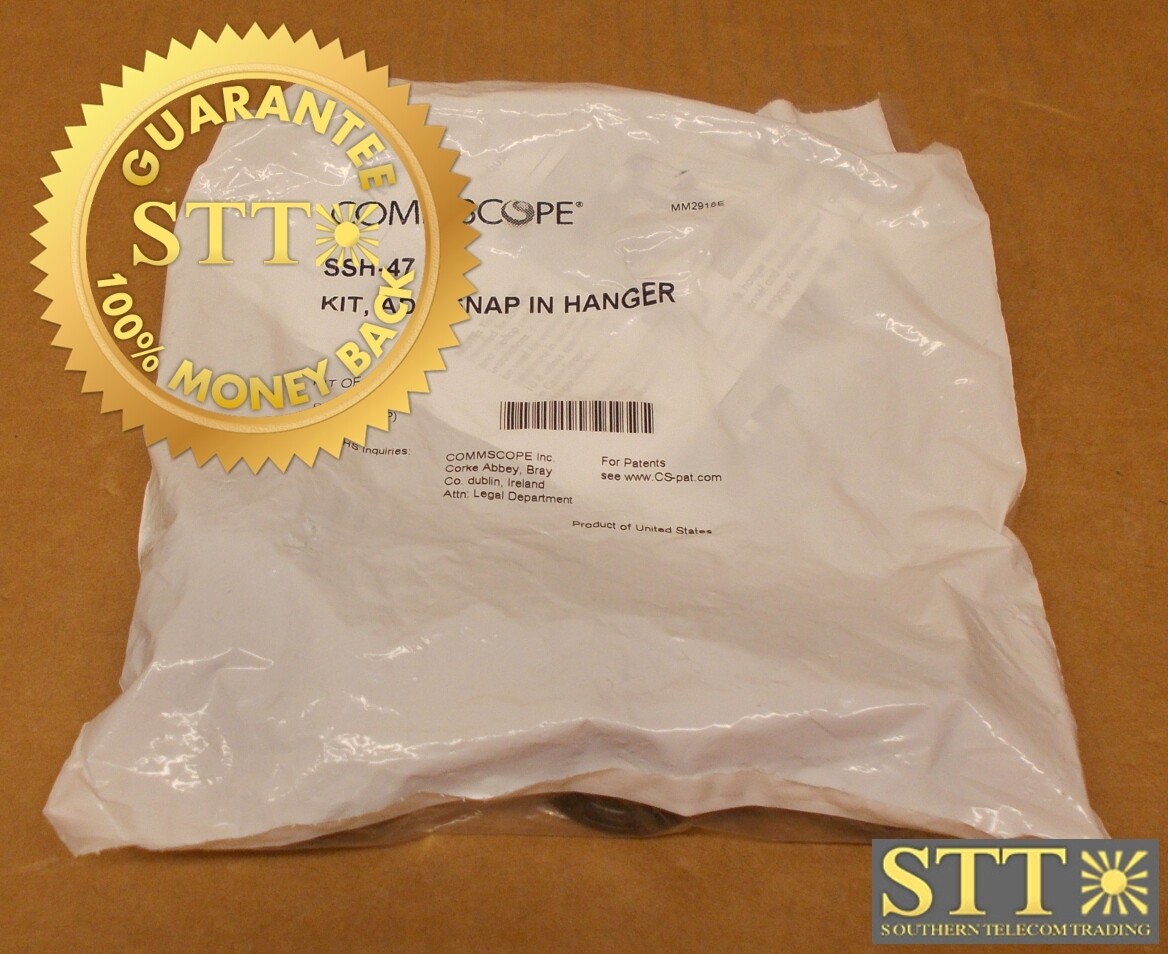 SSH-47 COMMSCOPE SNAPTAK PIM-GUARD ADJUSTABLE HANGER 4MM TO 7MM CABLE PACK OF 10 - NEW - 90 - DAY WARRANTY