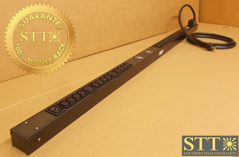 PDUMV30HV TRIPPLITE PDU 208/240V OUTLETS 6-C19 &amp; 24-C13 L6-30P 10FT CORD ONLY HAS SCREW MOUNTS - USED - 90-DAY WARRANTY