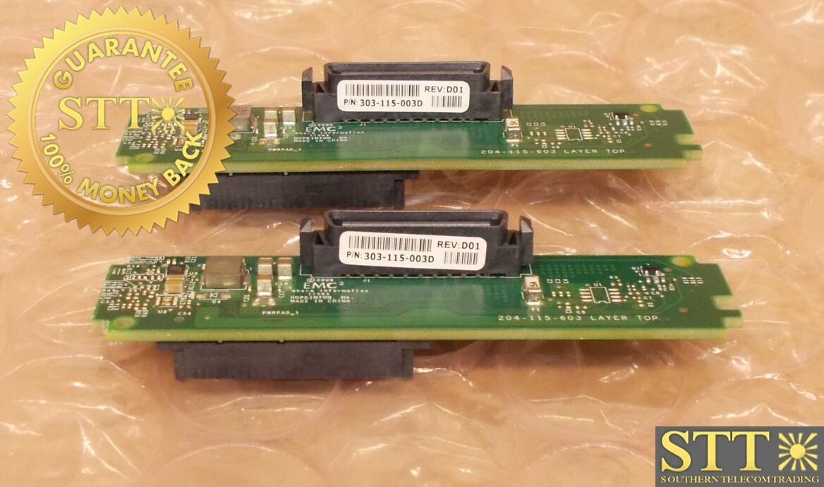 303-115-003D EMC SAS TO FIBERCHANNEL INTERPOSER                     ( LOT OF 2 ) - USED- 90 - DAY WARRANTY