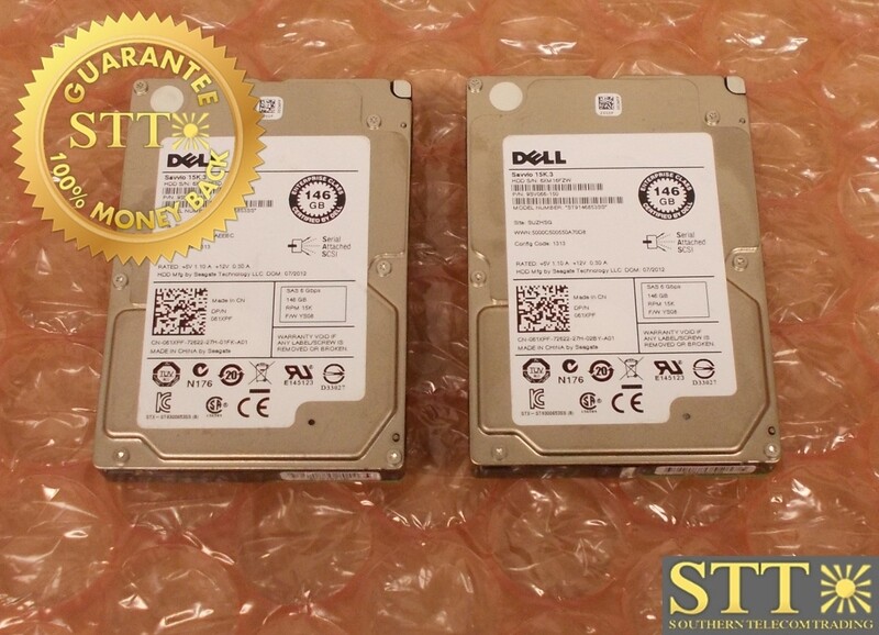 061XPF DELL SAVVIO 15K.3 146GB 15K RPM 6G/S SAS 2.5&quot; HARD DRIVE (LOT OF 2) - USED - 90-DAY WARRANTY