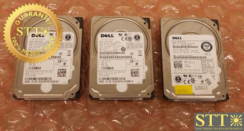 0U706K DELL MBD2300RC 300GB 10K RPM 6G/S SAS 2.5&quot; HARD DRIVE (LOT OF 3) - USED - 90-DAY WARRANTY