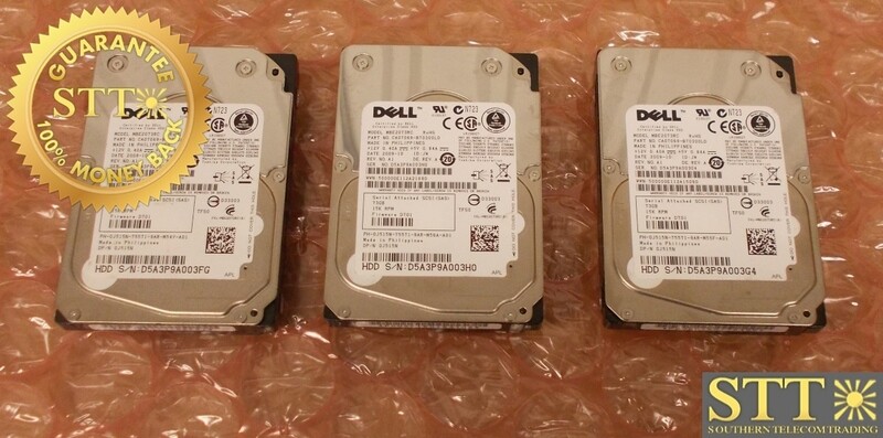 0J515N DELL MBE2073RC 73GB 15K RPM 3G/S SAS 2.5&quot; HARD DRIVE (LOT OF 3) - USED - 90-DAY WARRANTY