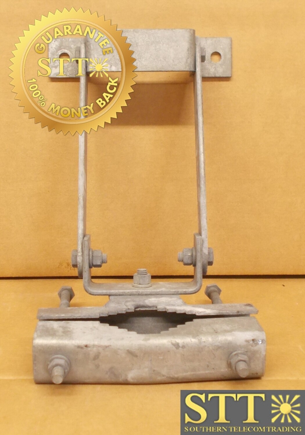 GALVANIZED ADJUSTABLE ANTENNA MOUNT / POLE MOUNT - USED - 90-DAY WARRANTY