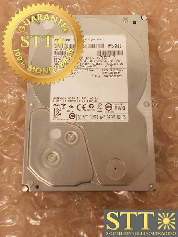 0A39289 HITACHI HUA722010CLA330 1TB 7.2K SATA 3G/S 3.5&quot; HARD DISK DRIVE - USED - 90-DAY WARRANTY