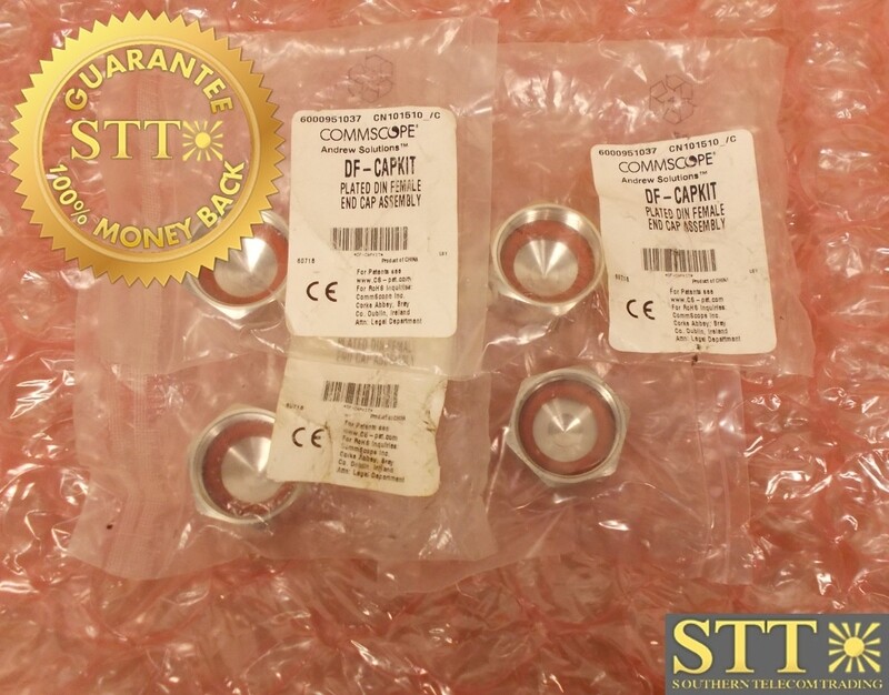 DF-CAPKIT COMMSCOPE ANDREW 7-16 DIN PLATED FEMALE END CAP ASSY (LOT OF 4) -  NEW - 90DAY WARRANTY