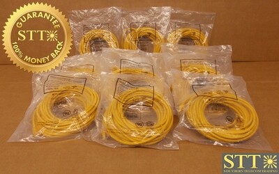 9840 MONOPRICE FLEXBOOT CAT6 SNAGLESS 550 MHZ 24AWG 30FT YELLOW (LOT OF 17) - NEW - 90-DAY WARRANTY