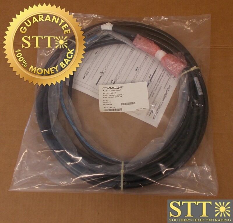 HFT412-4S29-30 COMMSCOPE HELIAX HYB CBL 6-OVP/RRU 4 PWR PAIRS 12AWG 4 FIBER PVC 30FT - NEW - 90-DAY WARRANTY