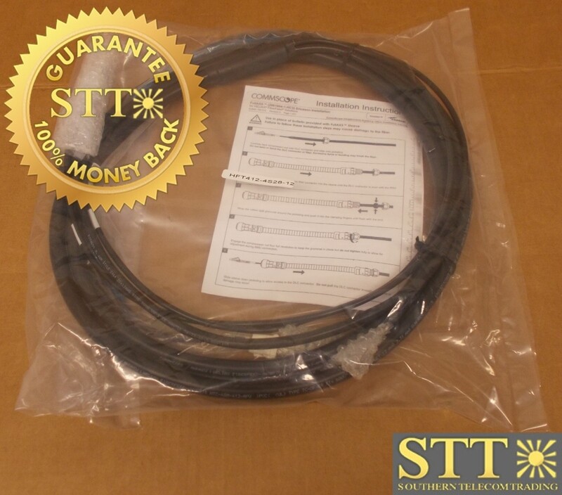 HFT412-4S28-12 COMMSCOPE HELIAX HYB CBL ASSY 2-OVP TO RRU 4 POWER 12 AWG 4 FIBER 12FT - NEW - 90 - DAY WARRANTY