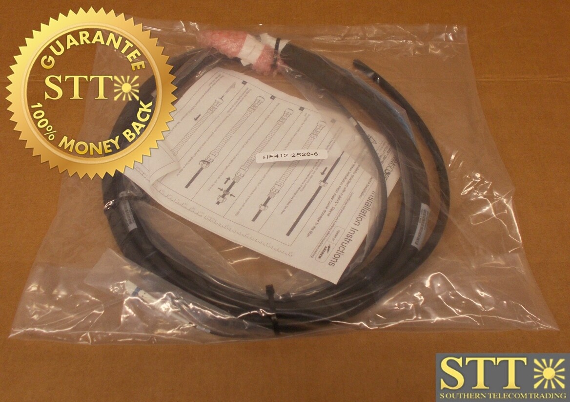 HFT412-2S28-6 COMMSCOPE HELIAX HYBRID CABLE ASSEMBLY 2-OVP TO RRU 4 POWER 12AWG 2FBR 6FT - NEW - 90 - DAY WARRANTY