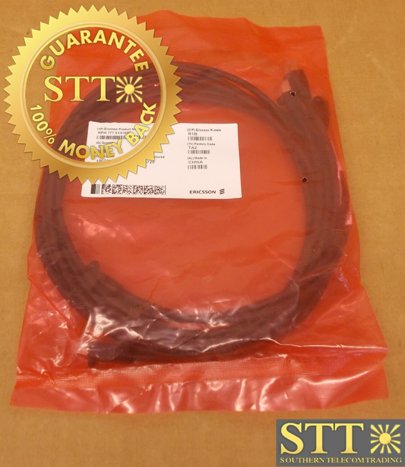 RPM77701/01600 ERICSSON SIGNAL CABLE 5FT - NEW - 90-DAY WARRANTY