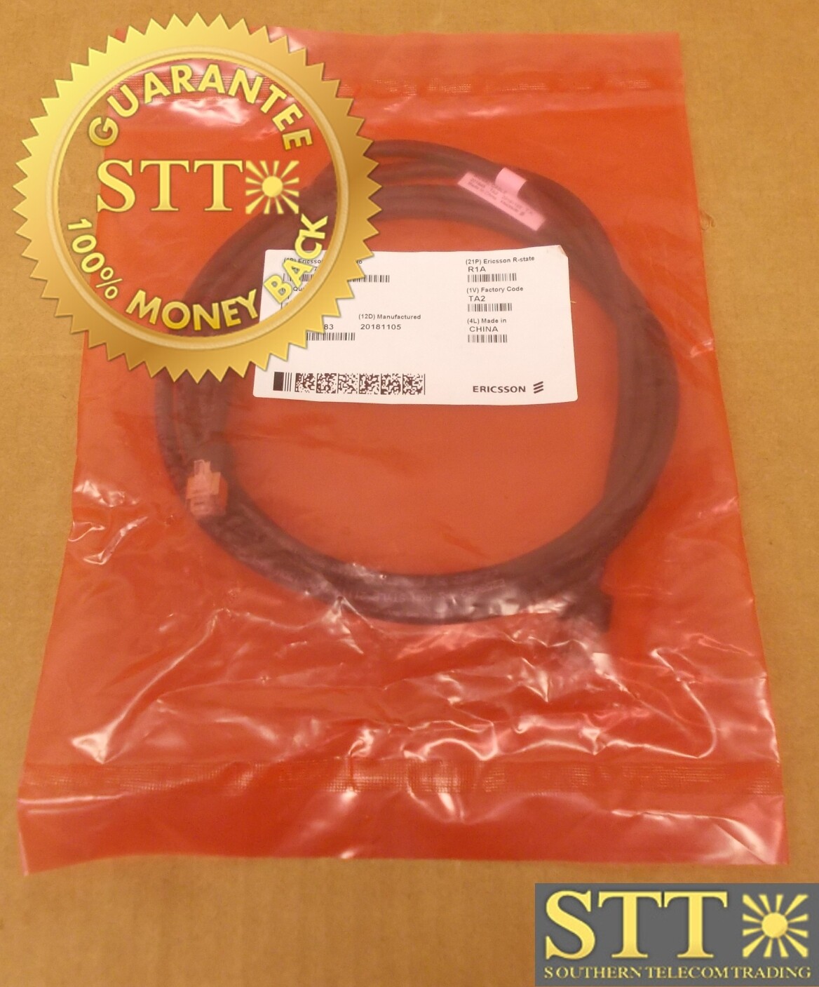 RPM777381/02000 ERICSSON SIGNAL CABLE FOR GPS RECEIVER 6F   - NEW - 90 - DAY WARRANTY