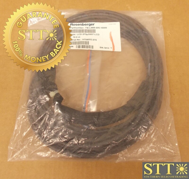 FB-L98B-005-10000 ROSENBERGER FIBER CABLE SM LC/LC DUPLEX 32FT - NEW - 90-DAY WARRANTY