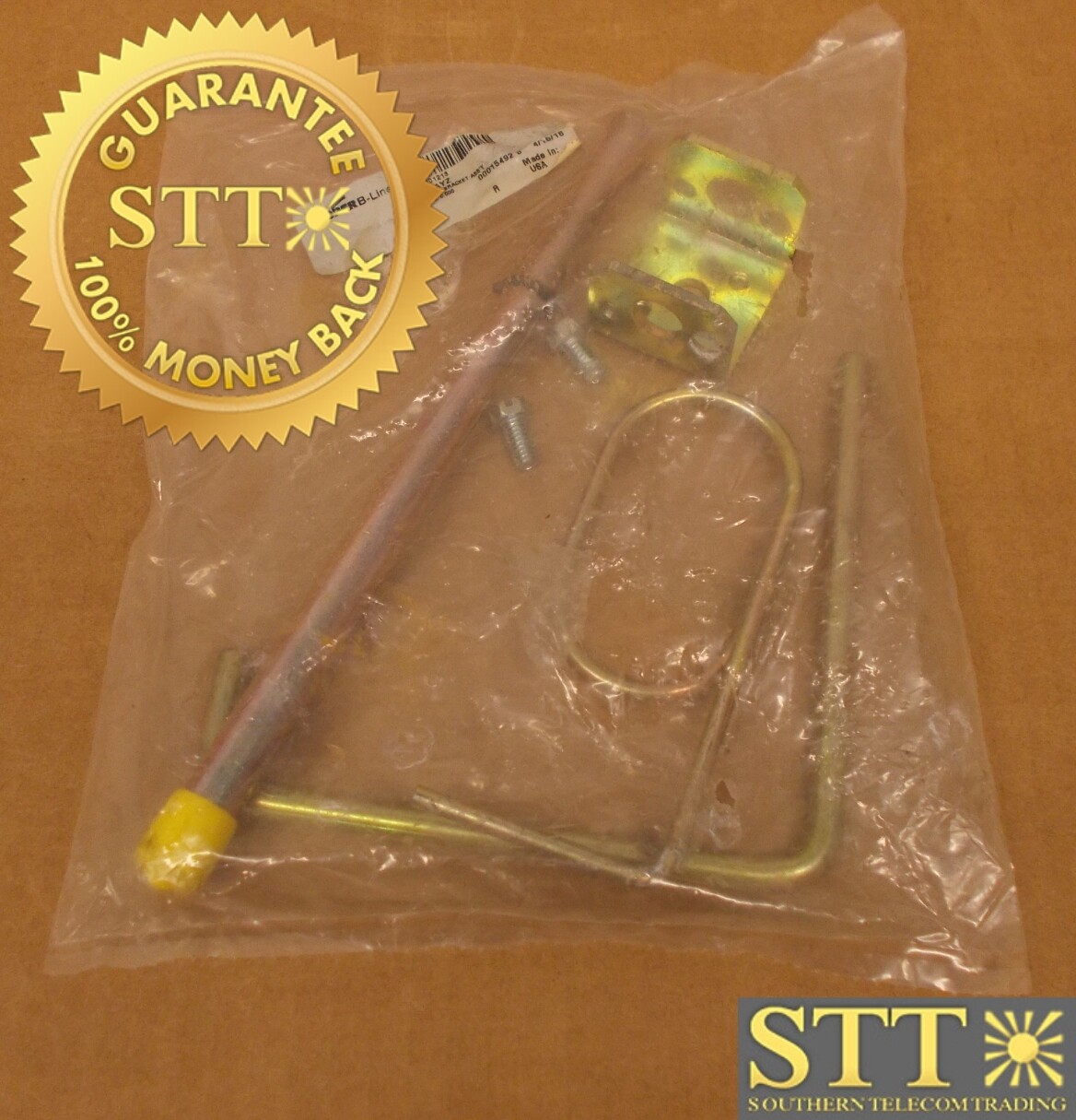 SB118AYZ B-LINE WIRE SUPPORT BRACKET ASSEMBLY 1-1/2&quot; STRINGER SINGLE ZINC - NEW - 90-DAY WARRANTY