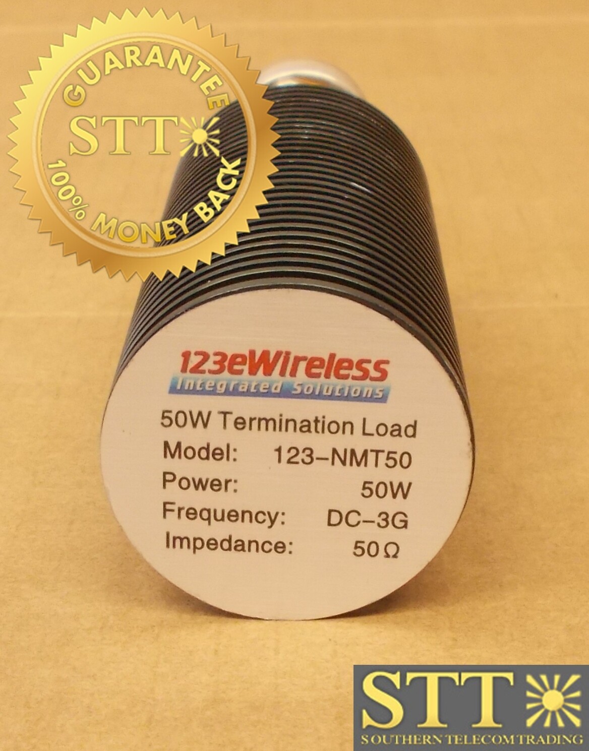 123-NMT50 123EWIRELESS N MALE 50 WATT RF LOAD TERMINATOR - NEW - 90 - DAY WARRANTY