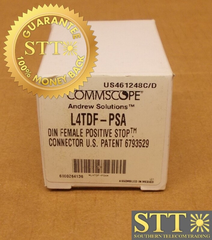 L4TDF-PSA ANDREW 7-16 DIN FEMALE POSITIVE STOP FOR 1/2&quot; AL4RPV-50 LDF4-50 (LOT OF 3) - NEW -90-DAY WARRANTY