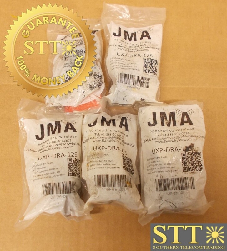UXP-DRA-12S PPC DIN MALE RIGHT ANGLE 1/2&quot; SUPERFLEX UXP CONN 50 OHM (LOT OF 5) - NEW - 90-DAY WARRANTY