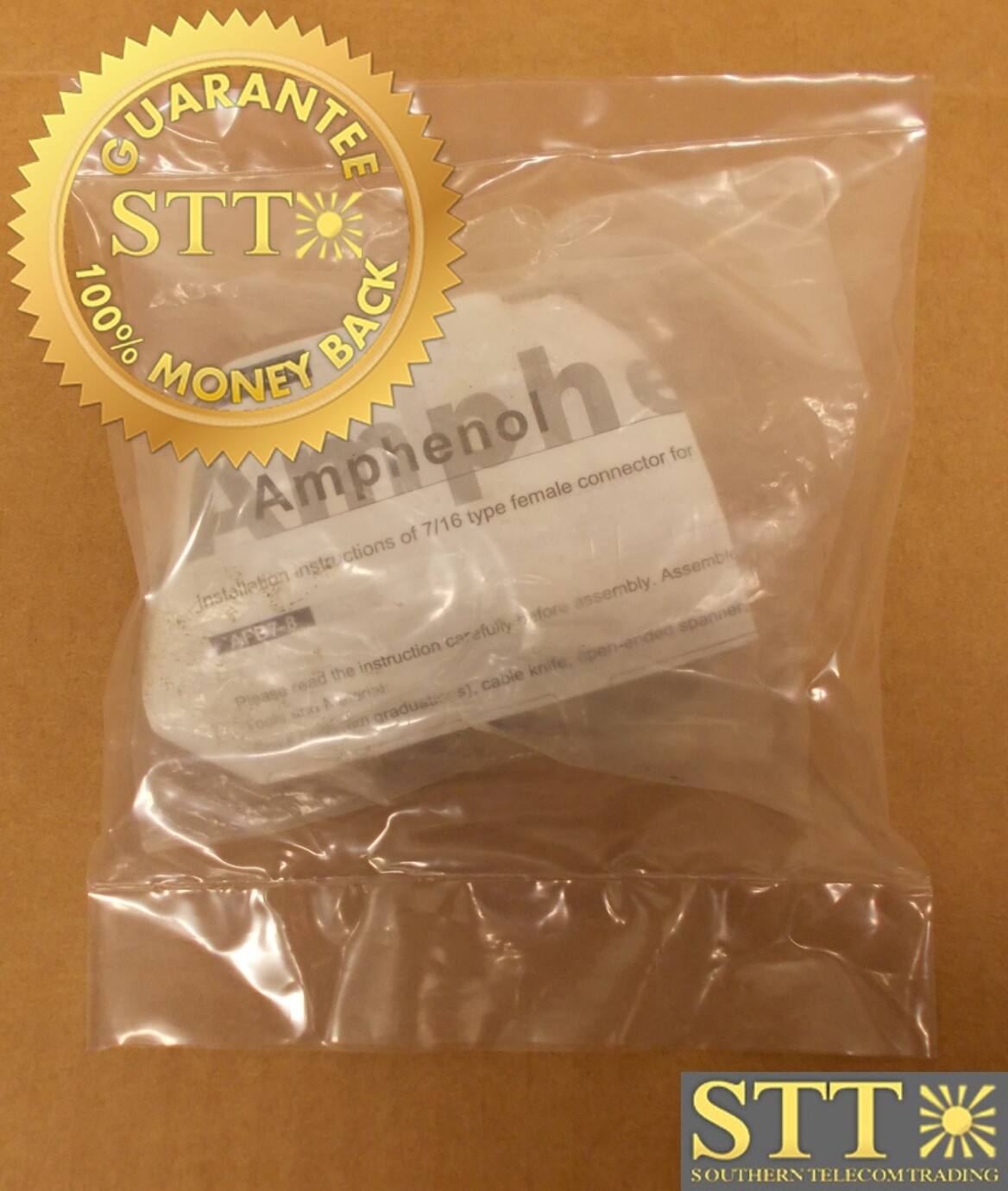 AFB7-8 AMPHENOL 7/16 DIN FEMALE FOR 1/2” COAXIAL CABLE 
 - NEW - 90 - DAY WARRANTY