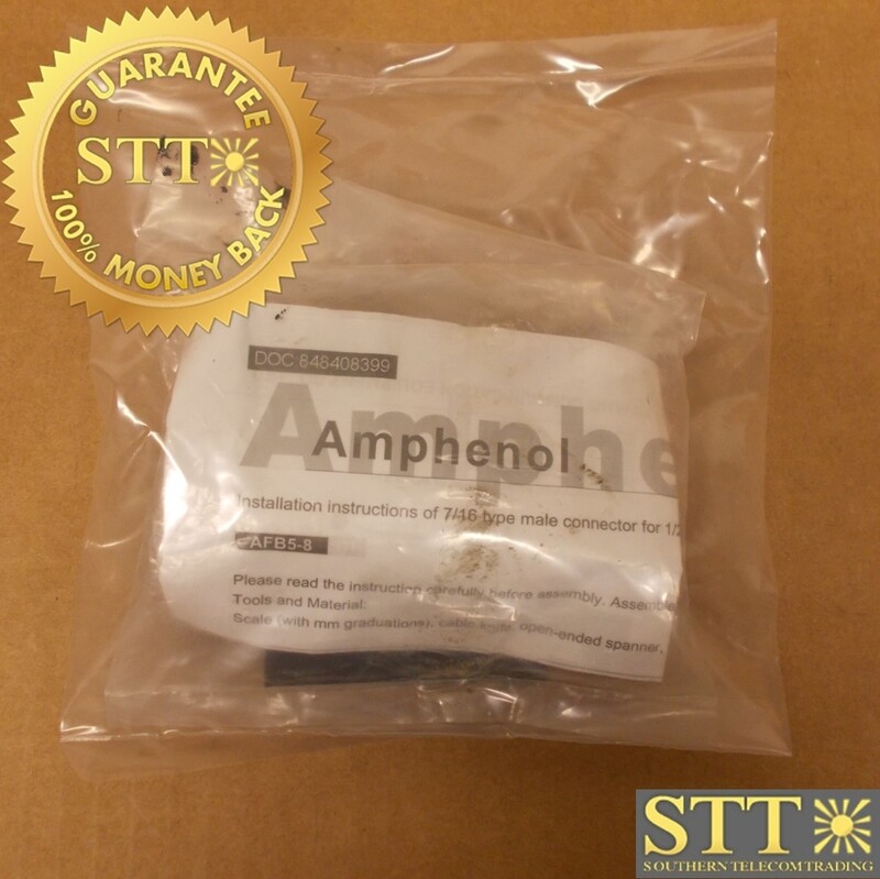 AFB5-8 AMPHENOL 7/16 DIN MALE FOR 1/2 ” COAXIAL CABLE  
 - NEW - 90 - DAY WARRANTY