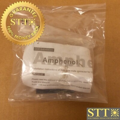 AFB5-8 AMPHENOL 7/16 DIN MALE FOR 1/2 ” COAXIAL CABLE
- NEW - 90 - DAY WARRANTY